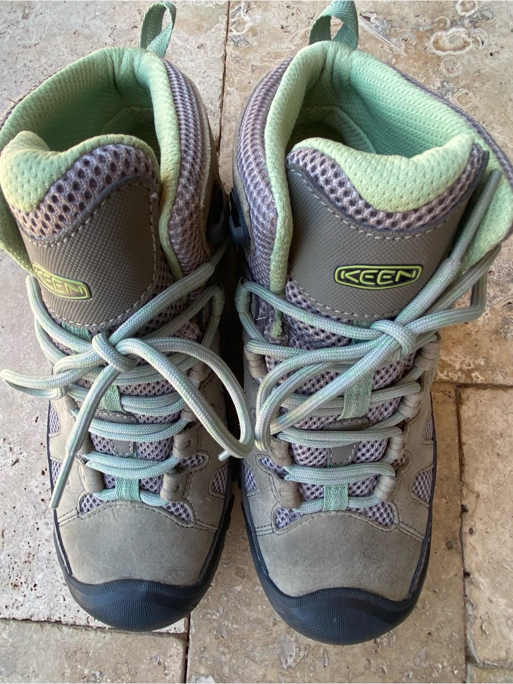Keen Women’s SZ 7.5 W Targhee Vent Hiking Boots 1018589 EXCELLENT Spenco Insoles - Picture 5 of 10